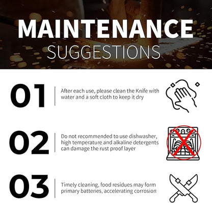 ZHANG XIAO QUAN Knife Set with Block, High Carbon Stainless Steel Sharp Blades, Built-in Sharpener Kitchen Knife Block Set for Home Cooking