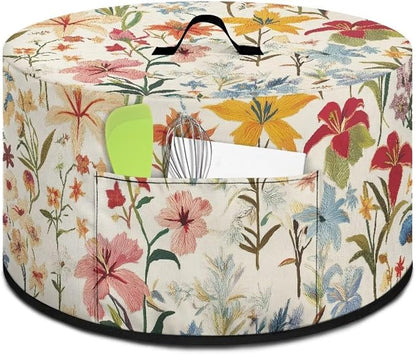 Slow Cooker Dust Cover Compatible with 6-8 qt Crock for Pot Mushroom Floral Small Kitchen Appliance Decor Dust Cover