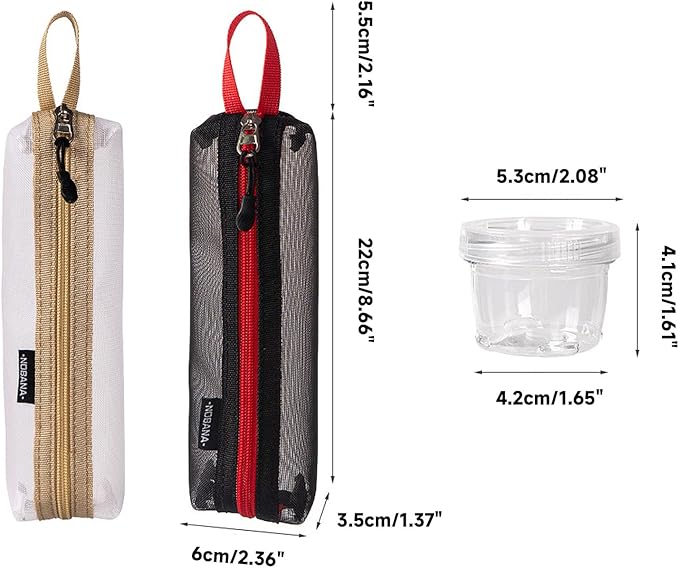 Muloo Camping Spice Kits, Travel Spice Container Bag with 5 Clear Seasoning Bottles Outdoor Spice Jar Kits, Spice Containers, Black