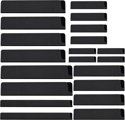 20pcs Universal Knife Edge Guards Set, Non-BPA Knife Sheath, Waterproof Abrasion Resistant Felt Lined Knife Cover Sleeves Knife Protectors, Gentle on Your Blades
