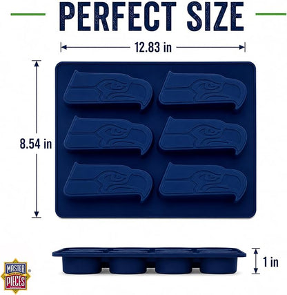 FanPans NFL Seattle Seahawks Silicone Muffin Pan - Oven & Dishwasher Safe - Perfect for Seahawks Snacks & Gifts