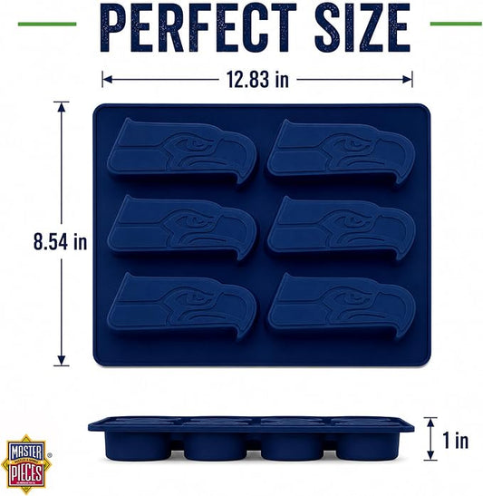 FanPans NFL Seattle Seahawks Silicone Muffin Pan - Oven & Dishwasher Safe - Perfect for Seahawks Snacks & Gifts
