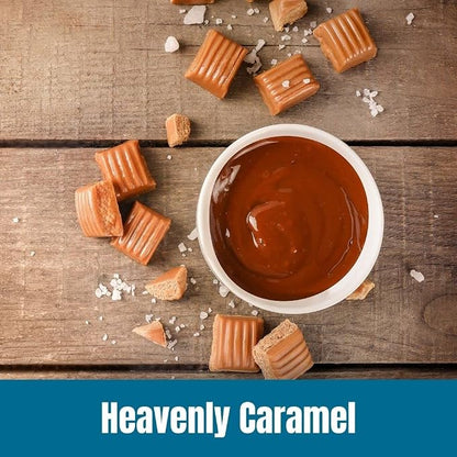 Door County Coffee Heavenly Caramel Flavored Ground - Medium Roast - 10 oz Bag - 100% Specialty Grade 1 Arabica