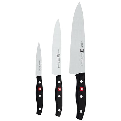 ZWILLING Twin Signature 3-pc German Knife Set, Razor-Sharp, Made in Company-Owned German Factory with Special Formula Steel perfected for almost 300 Years, Dishwasher Safe