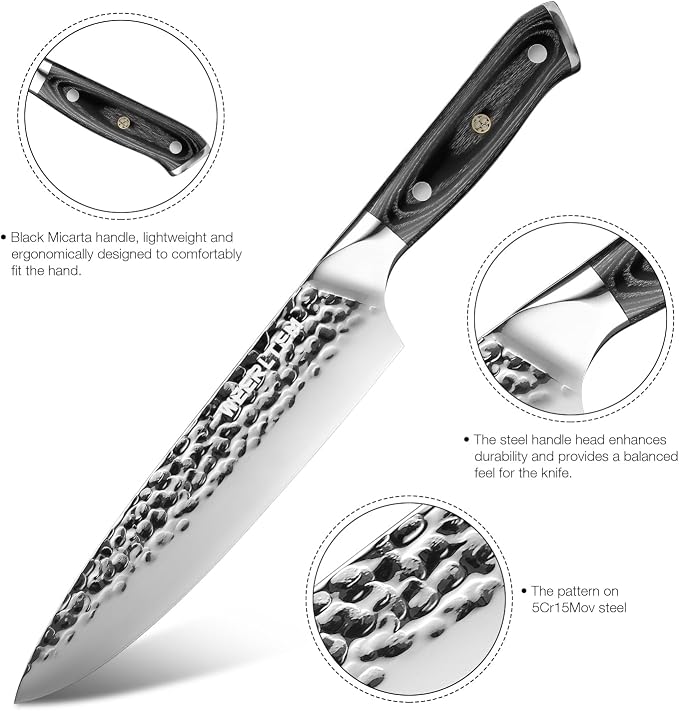 Damascus chef knife