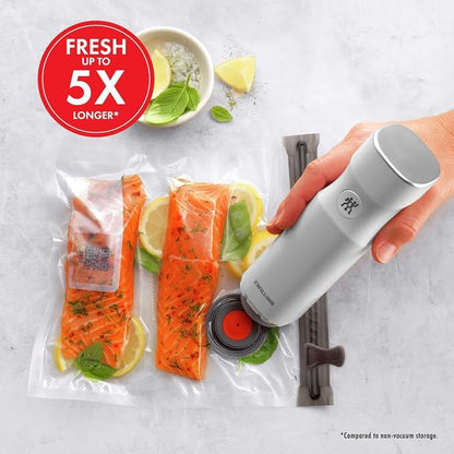 ZWILLING Fresh & Save Handheld Food Saver Vacuum Sealer Machine for Easy Storage