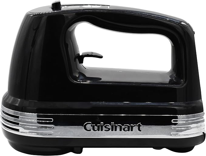 Cuisinart Power Advantage Plus 9-Speed Hand Mixer, 220W-Motor Hand Blender Electric Mixer with 9 Speed Settings, XL Dishwasher-Safe Beaters, 3 Low Mixing Speeds, Storage Case, Black