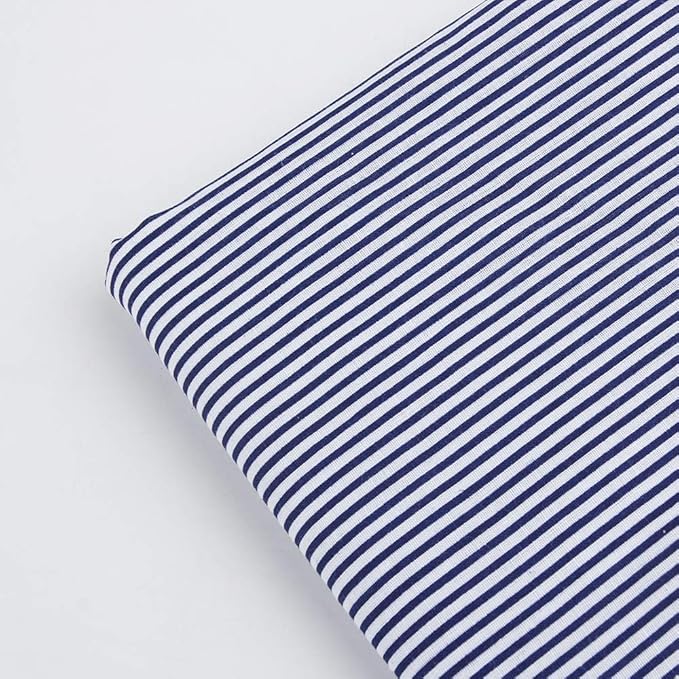 7Pcs 20" x 20" Cotton Fabric DIY Making Supplies Quilting Patchwork Fabric Fat Quarter Bundles DIY for Quilting Cotton Patchwork Cushions (Navy Blue, 20" x 20")