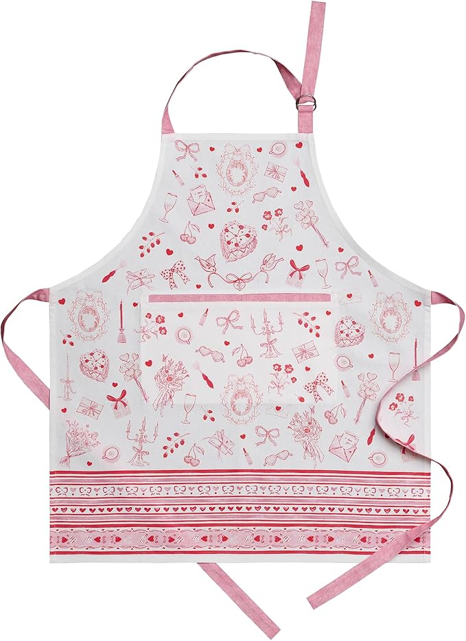 Maison d' Hermine 100% Cotton Apron for women with Pocket Kitchen Chef Apron for Men Cooking Spring Summer