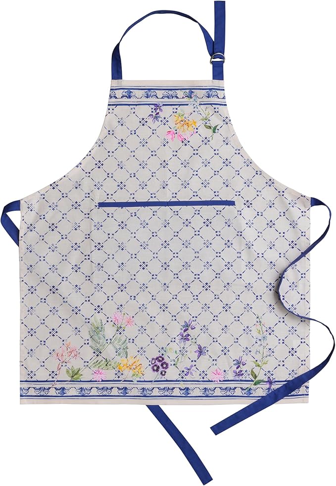 Maison d' Hermine 100% Cotton Apron for women with Pocket Kitchen Chef Apron for Men Cooking Spring Summer