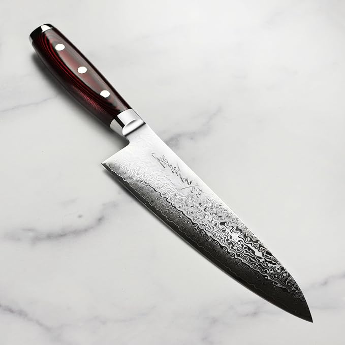 Yaxell Super Gou 8" Chef's Knife - Made in Japan - 161 Layers SG2 Stainless Damascus
