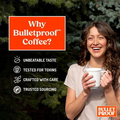Bulletproof French Kick Dark Roast Ground Coffee, 12 Ounces, 100% Arabica Beans, Clean Coffee Tested for Toxins, Packaging May Vary