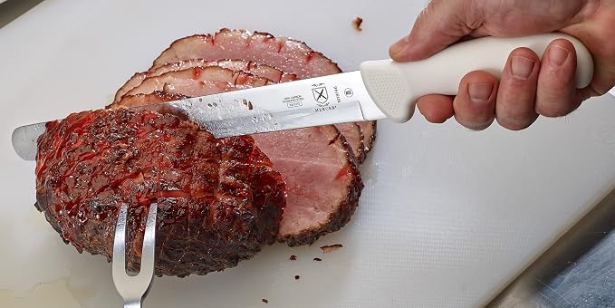 Mercer Culinary Ultimate White 12" Plain Edge Slicer Knife