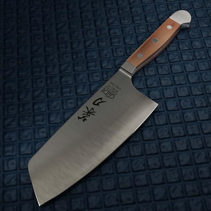 Güde Alpha Pear Series Hand Forged/Sharpened Chai Dao Chinese Chef's Knife, 6 1/2-in - Ice Hardened Steel - Made in Solingen, Germany Since 1910