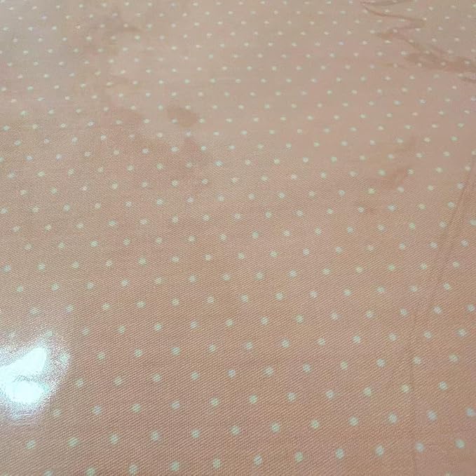 Light Weight Natural Cotton Fabric by the Yard DIY Making Supplies Quilting Patchwork Fabric Fat Quarter Bundles DIY for Quilting Cotton Patchwork Cushions (Pink Small dots, 2 Yard)
