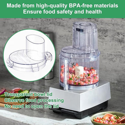 DLC-10 Series Work Bowl Cover 7-Cup DLC-117BGTXT-1 Food Processor Replacement Parts for Tritan Cuisinart,This Cover Features 4 Tabs On The Bottom Rim,Will Only Work With a Tritan Workbowl