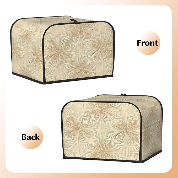 Boho Ethnic Pattern 4 Slice Toaster Cover Wide Slot Dustproof Bread Maker Cover Fingerprint Bakeware Protection Kitchen Appliance Cover Toaster Bag