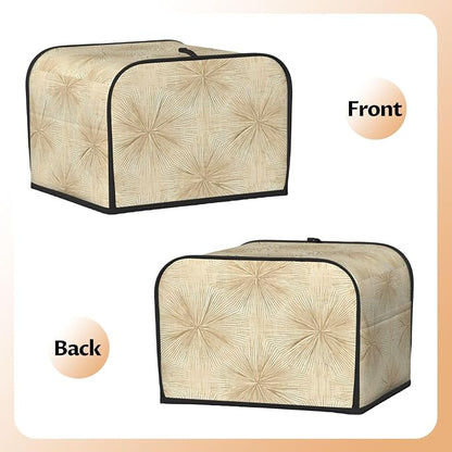 Boho Ethnic Pattern 4 Slice Toaster Cover Wide Slot Dustproof Bread Maker Cover Fingerprint Bakeware Protection Kitchen Appliance Cover Toaster Bag