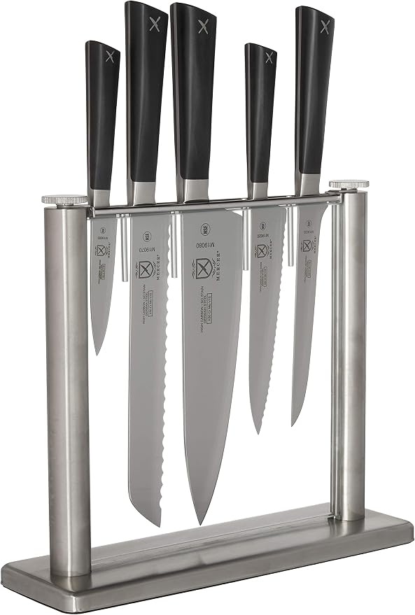 Mercer Culinary Züm 6-Piece Forged Block Set, Stainless Steel/Glass