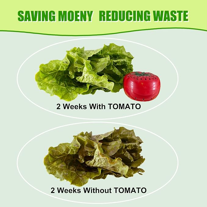 Produce Freshness Preserver Saver Kit- Keep Fruits and Vegetables Fresh Longer, Ethylene Gas and Odor Absorber in Refrigerator (2 Pack)