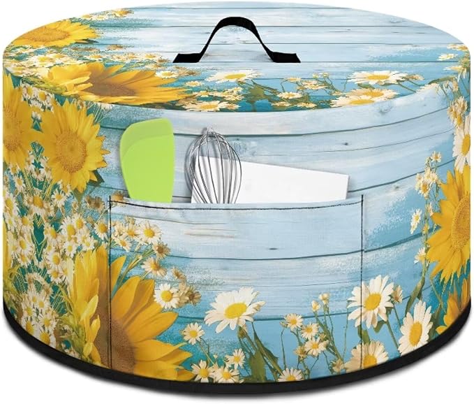 Daisy Sunflower Slow Cooker Cover Protection Crock for Pot Dust Cover Fits for Most 6-8 Quart Slow Cooker Dustproof Small Appliance Accessories