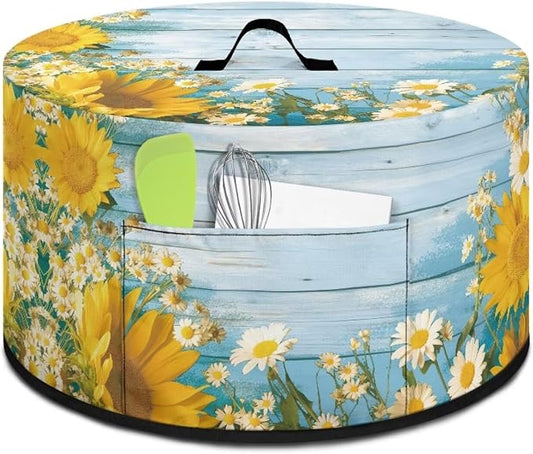 Daisy Sunflower Slow Cooker Cover Protection Crock for Pot Dust Cover Fits for Most 6-8 Quart Slow Cooker Dustproof Small Appliance Accessories