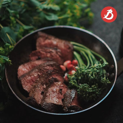de Buyer MINERAL B Carbon Steel Fry Pan - 9.5” Diameter, 6.9” Cooking Surface - Ideal for Searing, Sauteing & Reheating - Naturally Non-Stick Finish - Made in France