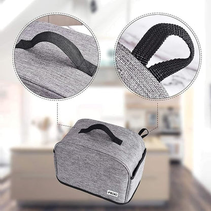 2 Slice Toaster Cover with Two Pockets for Storing knife,Grey