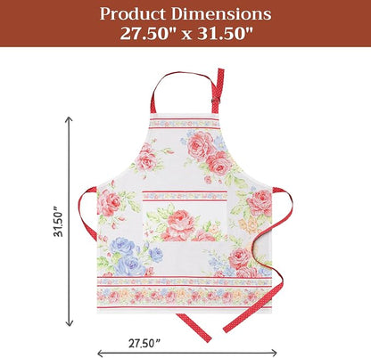 Maison d' Hermine 100% Cotton Apron for women with Pocket Kitchen Chef Apron for Men Cooking Spring Summer