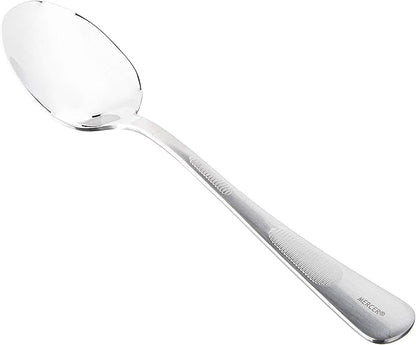 Mercer Culinary 18-8 Stainless Steel Plating Solid Spoon, 7-7/8 Inch,Silver