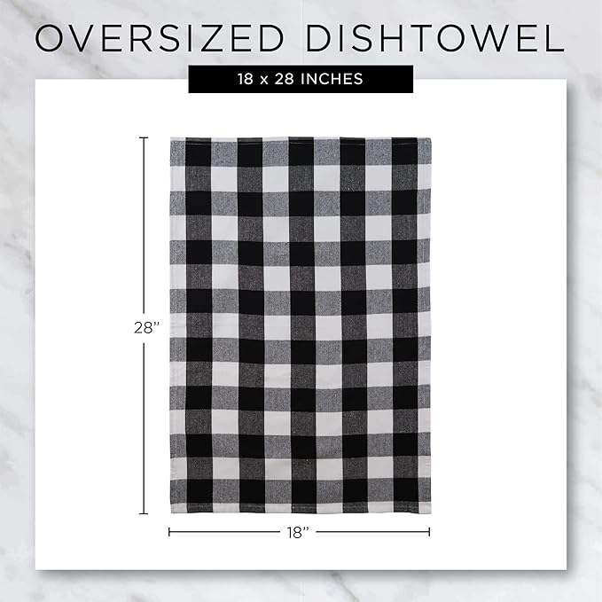 DII Lattice Basics Collection Kitchen Essentials, Dishtowel Set, Aqua, 2, Piece
