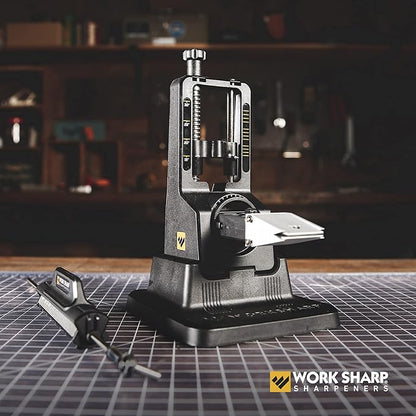 Work Sharp Precision Adjust Knife Sharpener Kit - Fixed Angle Sharpening System for Kitchen & Pocket Knives - Professional Guided Knife Sharpening Tool