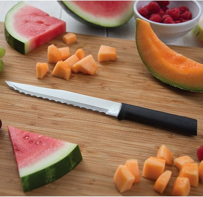 Rada Cutlery Ultimate 15-Piece Gift Set with Quick Edge Sharpener, Stainless Steel Blades, Black Handle