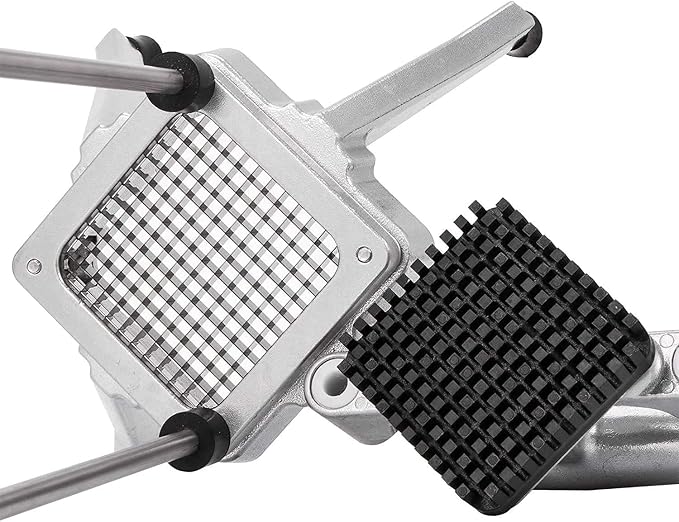 Commercial Vegetable Fruit Chopper W/6-Wedge Slicer&1/4″&3/8″&1/2" Blade Professional Food Dicer French Fry Cutter Onion Slicer Stainless Steel For Tomato Peppers Potato Mushroom