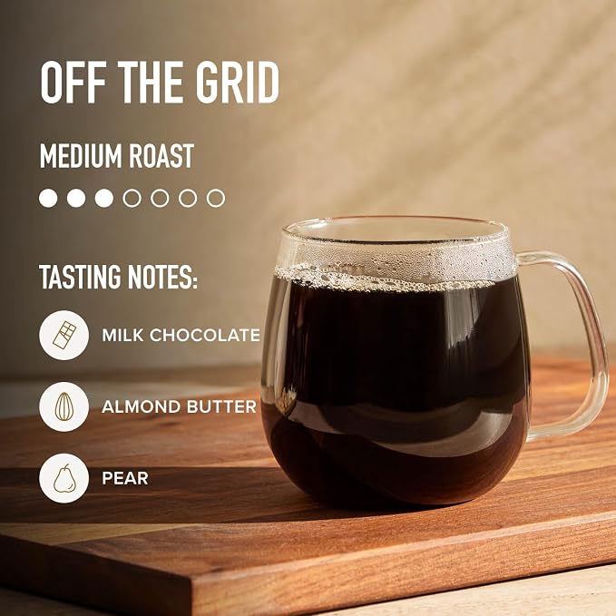 Peet's Coffee, Medium Roast Ground Coffee, 100% Arabica-Coffee - Off the Grid Blend 10.5 Ounce Bag (Pack of 3)