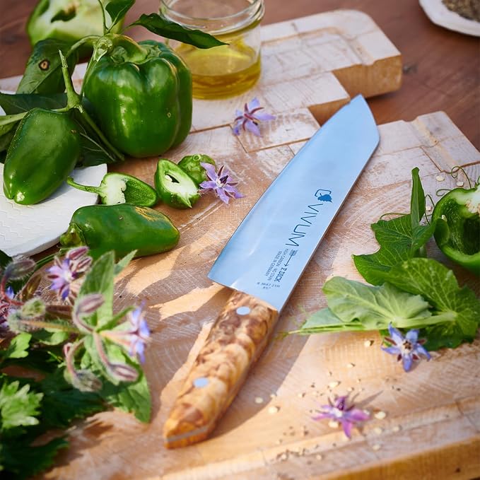 F. DICK – VIVUM Chef Knife – Allround Knife with 8.2" blade & 58 HRC - Ideal for meat, fish & vegetables - Stainless steel - Ultra sharp - Birchwood handle – Made in Germany