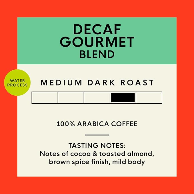 San Francisco Bay Coffee - Decaf Medium-Dark Roast Whole Bean Coffee - Decaf Gourmet Blend (2 lb bag) - Swiss Water Processed