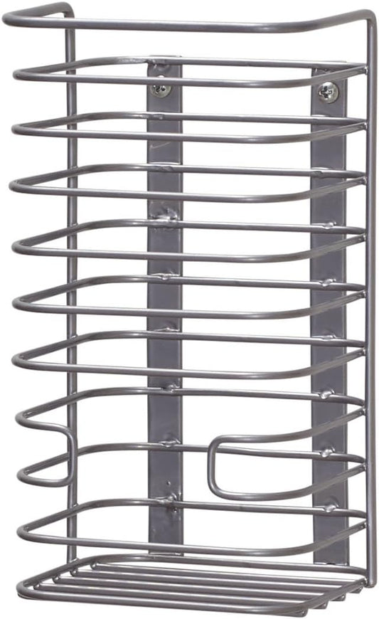Household Essentials Satin Nickel Steel Door Basket