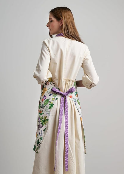 Maison d' Hermine 100% Cotton Apron for women with Pocket Kitchen Chef Apron for Men Cooking Spring Summer