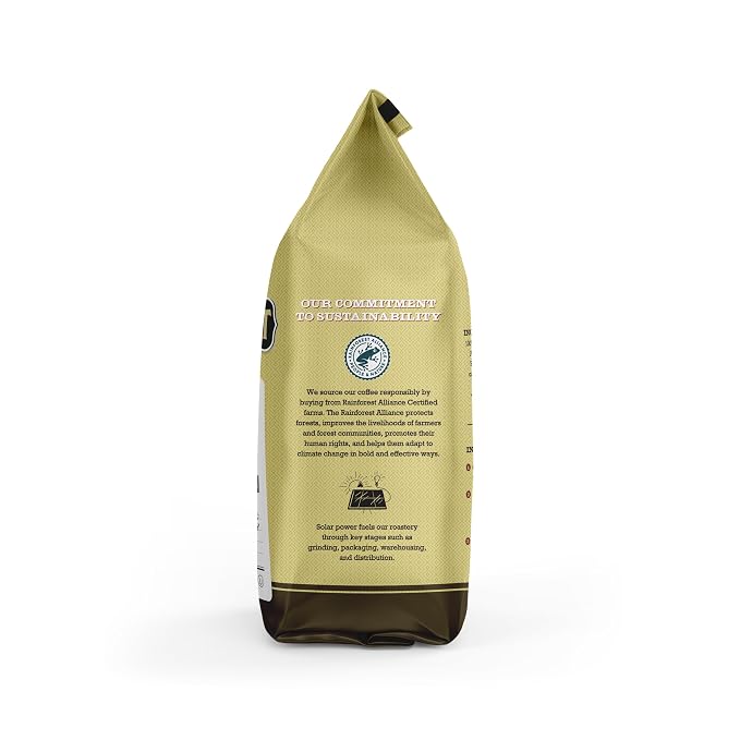 Verena Street 11 Ounce Whole Bean Coffee, Dark Roast, 100% Sumatra, Rainforest Alliance Certified Arabica Coffee