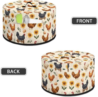Rooster Slow Cooker Dust Cover 6-8 qt Crock for Pot Keep Small Kitchen Appliance Clean Kitchen Home Accessories Decor Cover Sunflower