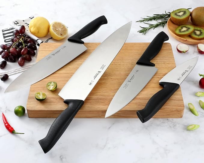 Cuisine Pro 10-Inch Chef Knife – NSF Certified High Carbon Stainless Steel Blade – Extra-Wide Razor-Sharp Edge – Ergonomic Non-Slip Handle – Dishwasher Safe