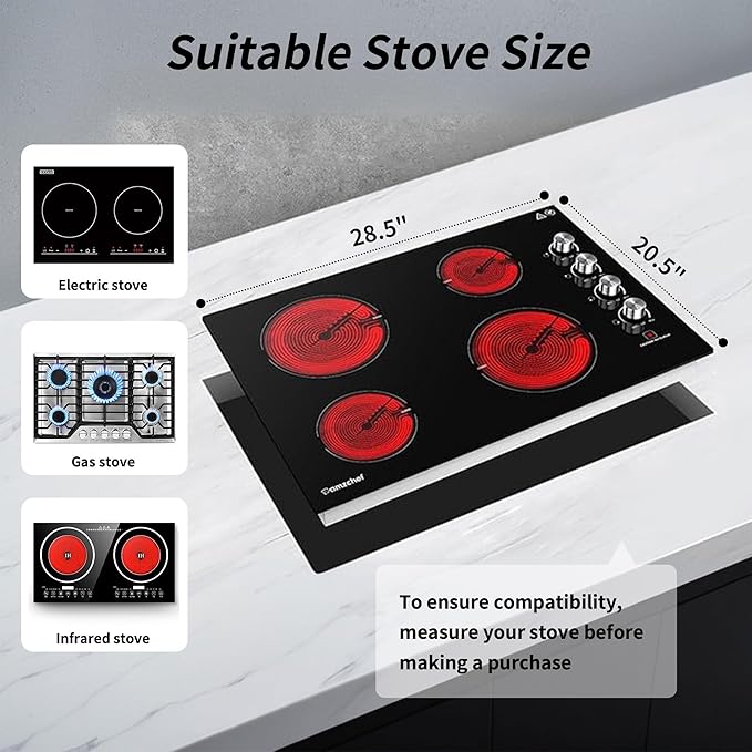 Hanobe Stove Noodle Board Cover: Black Gas Electric Cover Top Stovetop Wood for Home Kitchen Oven Large