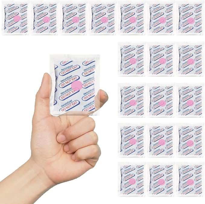 3000cc Oxygen Absorbers (Individually Sealed - Total 20 Count) for Food Storage, Food Grade Oxygen Absorbers Packets with Oxygen Indicator for Long Term Storage and Preservation (3000CC(20-Pack))