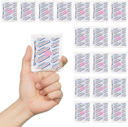 3000cc Oxygen Absorbers (Individually Sealed - Total 20 Count) for Food Storage, Food Grade Oxygen Absorbers Packets with Oxygen Indicator for Long Term Storage and Preservation (3000CC(20-Pack))
