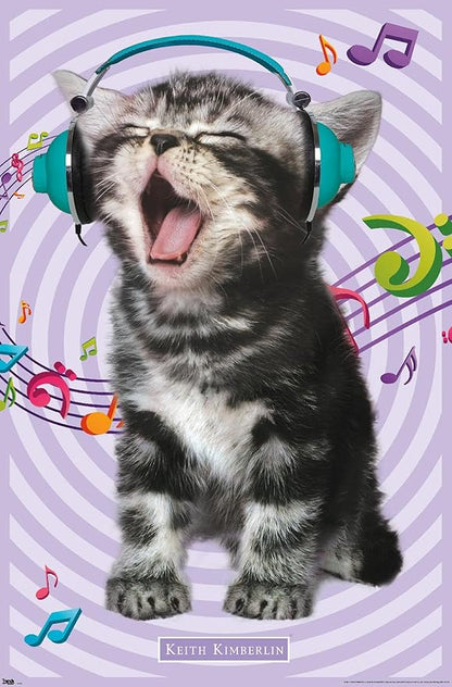 Keith Kimberlin - Kitten - Singing Wall Poster, 19L" x 13W", Premium Unframed Version