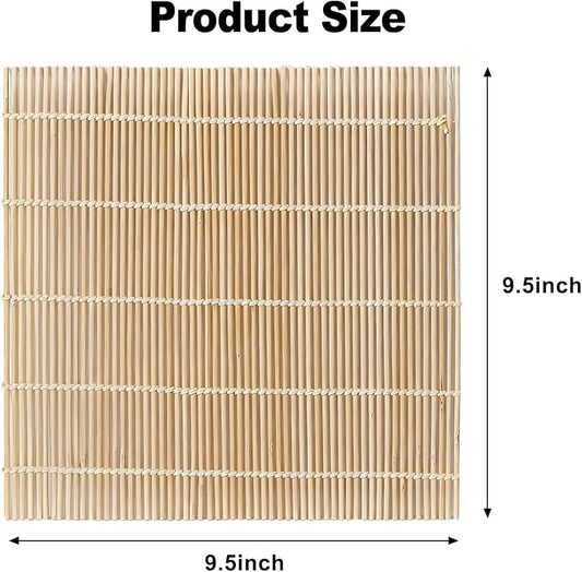 Bamboo Sushi Rolling Mat, White Sushi roll maker, Sushi making kit, Bamboo Sushi Rolling Mat (off-white, 1pcs)