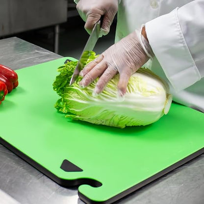 San Jamar Lettuce Knife Plastic Knife with Serrated Edge for Kitchens and Restaurants, Nylon, 0.5 X 4.25 X 15.5 Inches, Green (Pack of 3)