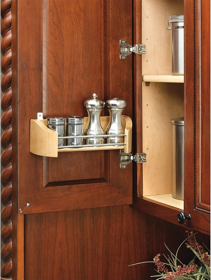 Rev-A-Shelf 11" Single Cabinet Door Mount Wood Storage Tray