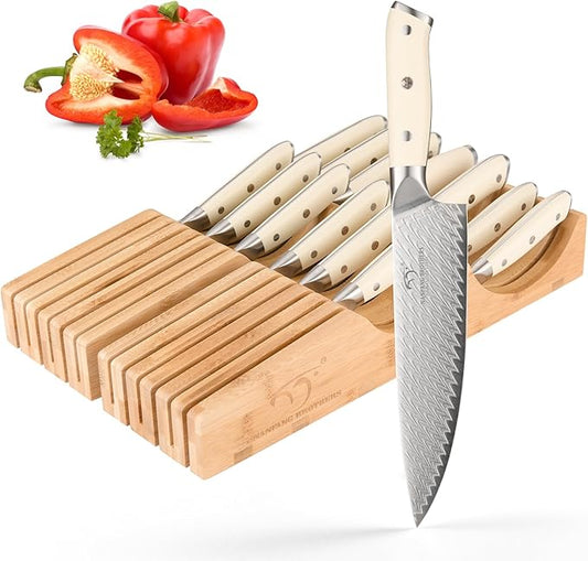 NANFANG BROTHERS Damascus + VG10 Knife,68 Layers, Sharp,Multi-functional,Cooking Utensils,Cutting Meat,Vegetables,Fruits,Home Use,Commercial